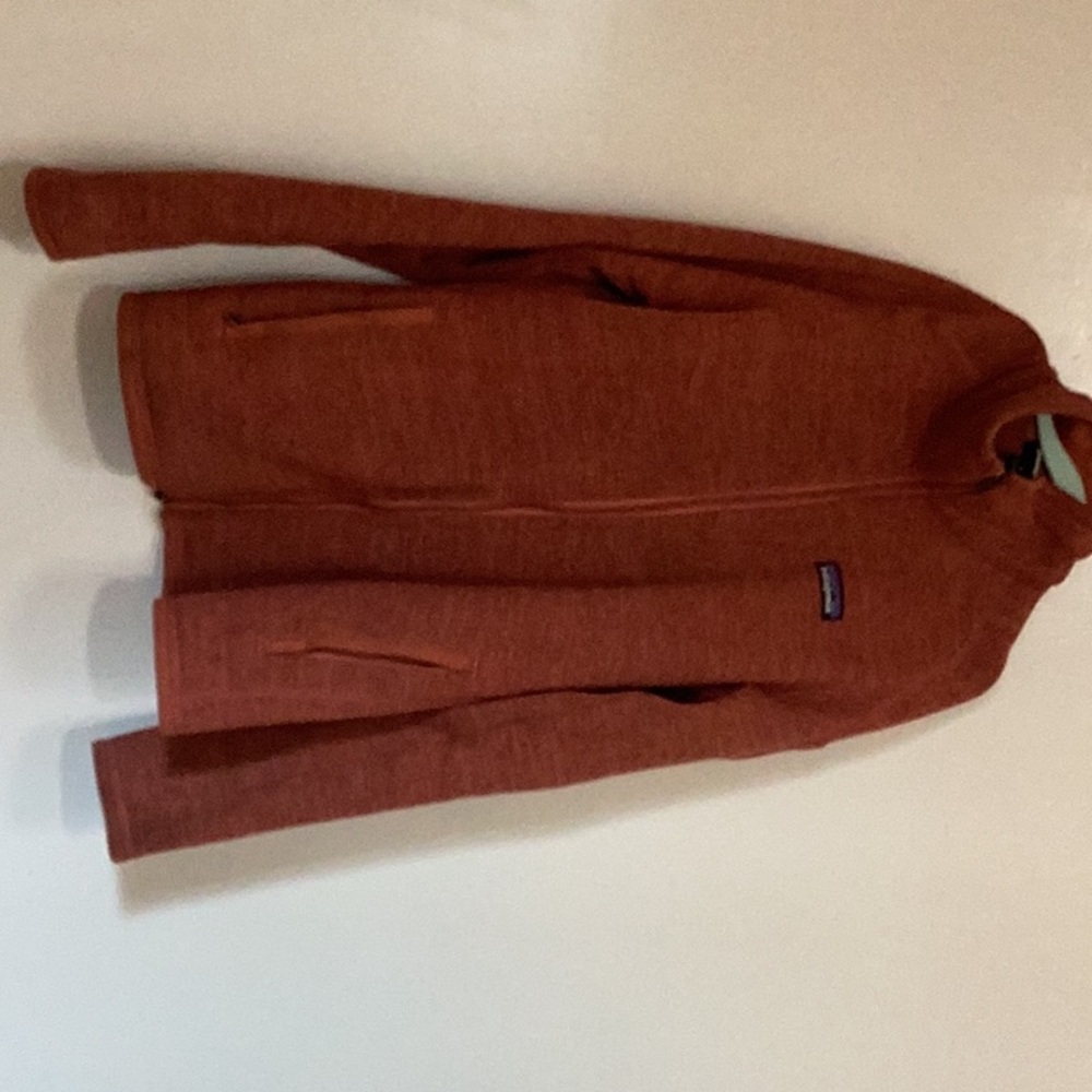 Red Patagonia sweatshirt